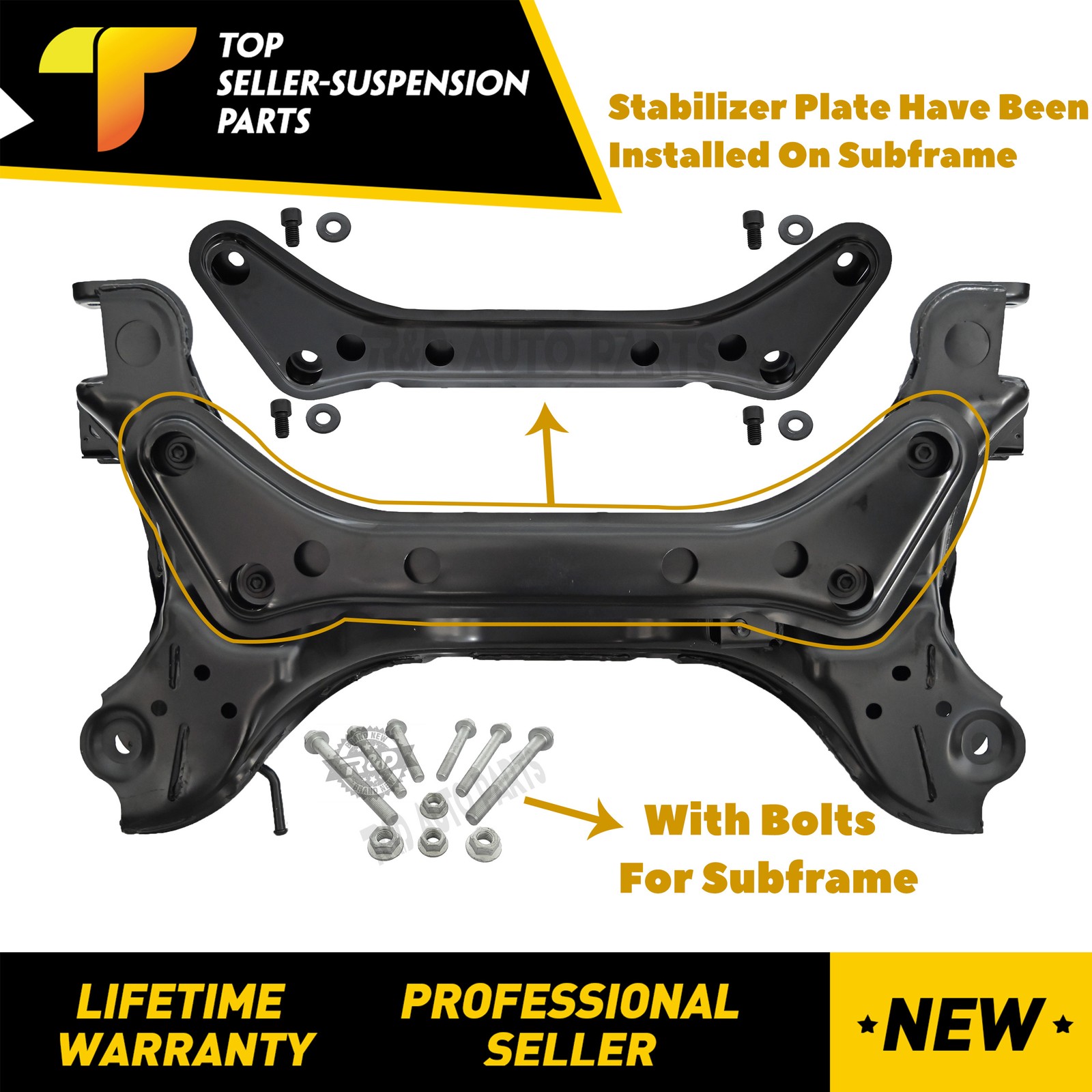 New Front Frame Crossmember for Ford Escape 2009-2012W/Bolts&Stabilier Plate