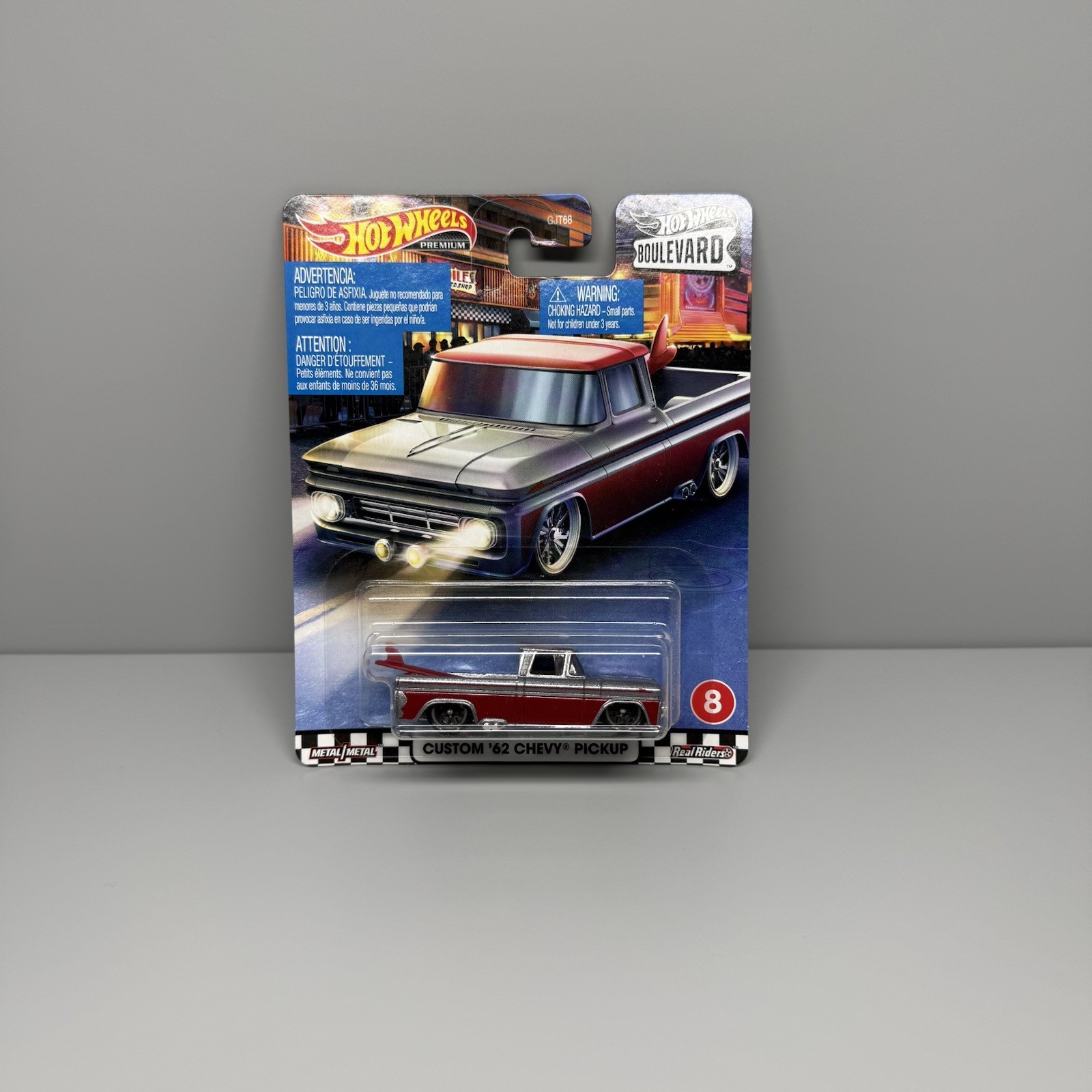 2020 HOT WHEELS PREMIUM BOULEVARD WALMART - CUSTOM '62 CHEVY PICKUP # 8