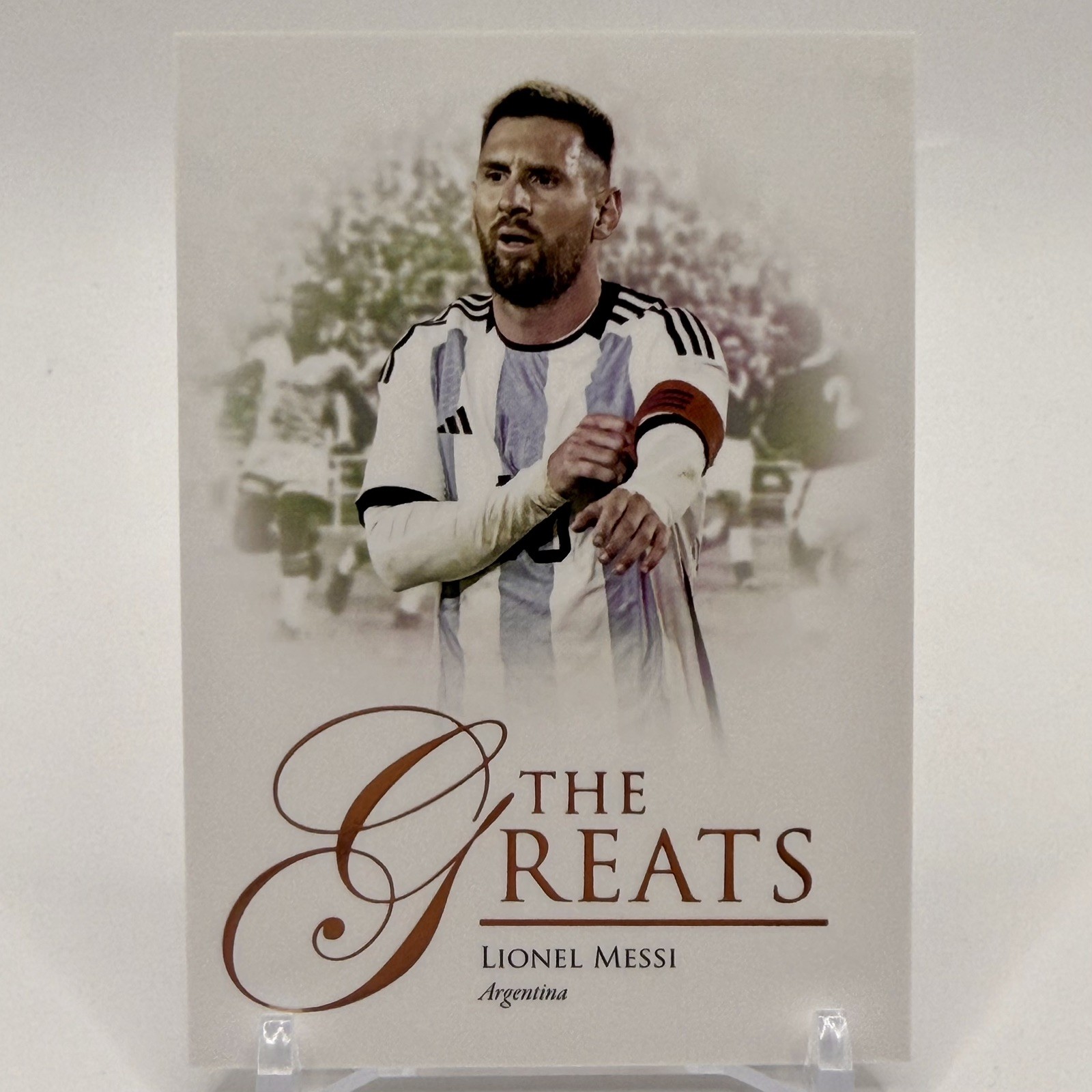 Lionel Messi 2023 Futera Unique The Greats #114 Argentina PSG Inter Miami Lionel Messi 2023 Futera Unique The Greats #114 Argentina PSG Inter Miami