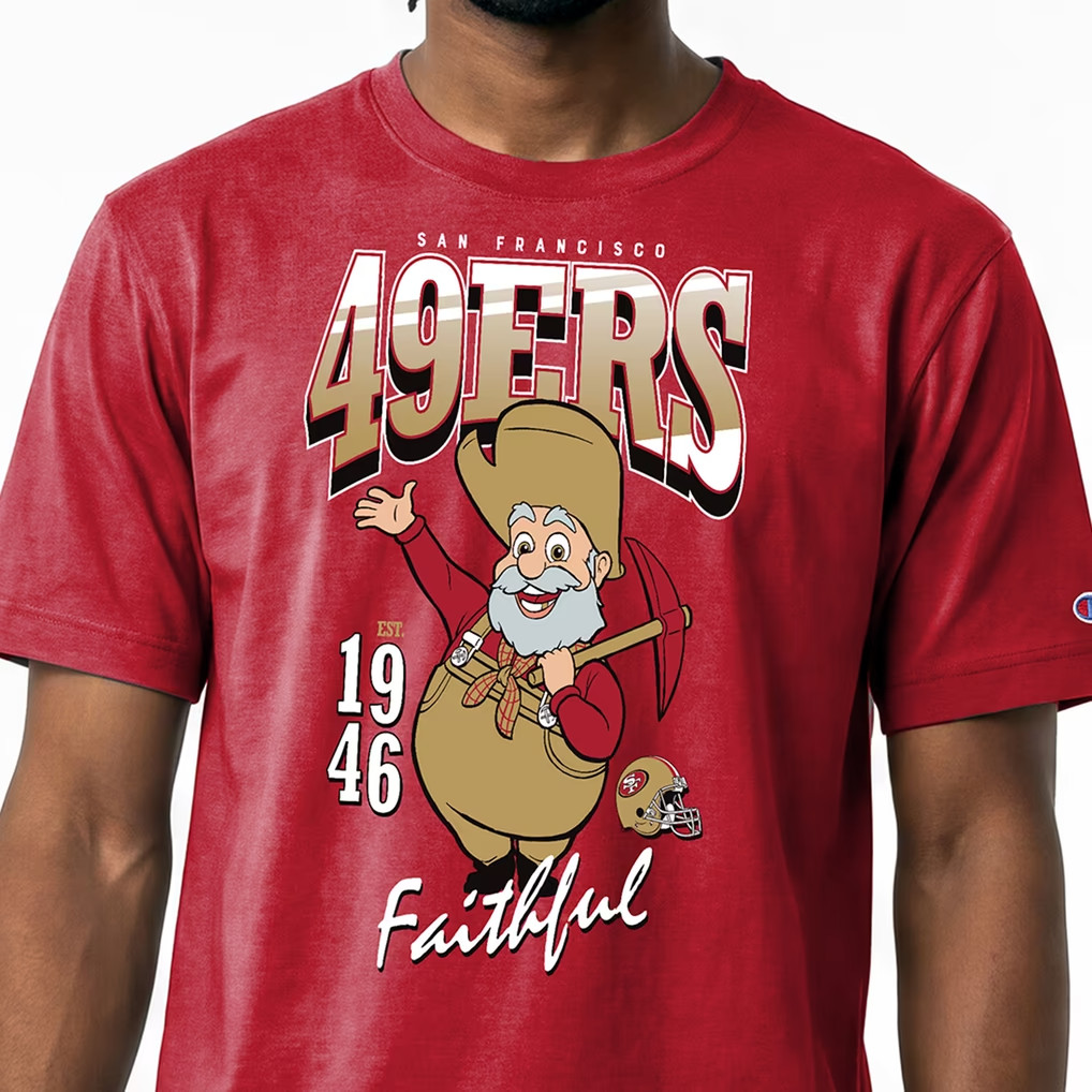 AUTHENTIC San Francisco 49ers Disney x Champion Stinky Pete All-Star T-Shirt NFL