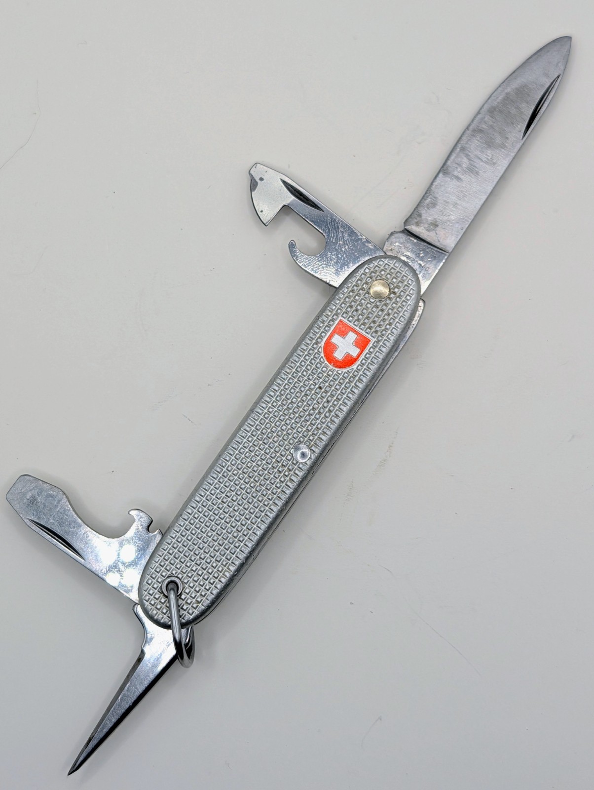 🇨🇭 Wenger (Victorinox) OLD CROSS ALOX SOLDIER 01 Tang w/ Bale SHARPENED🇨🇭