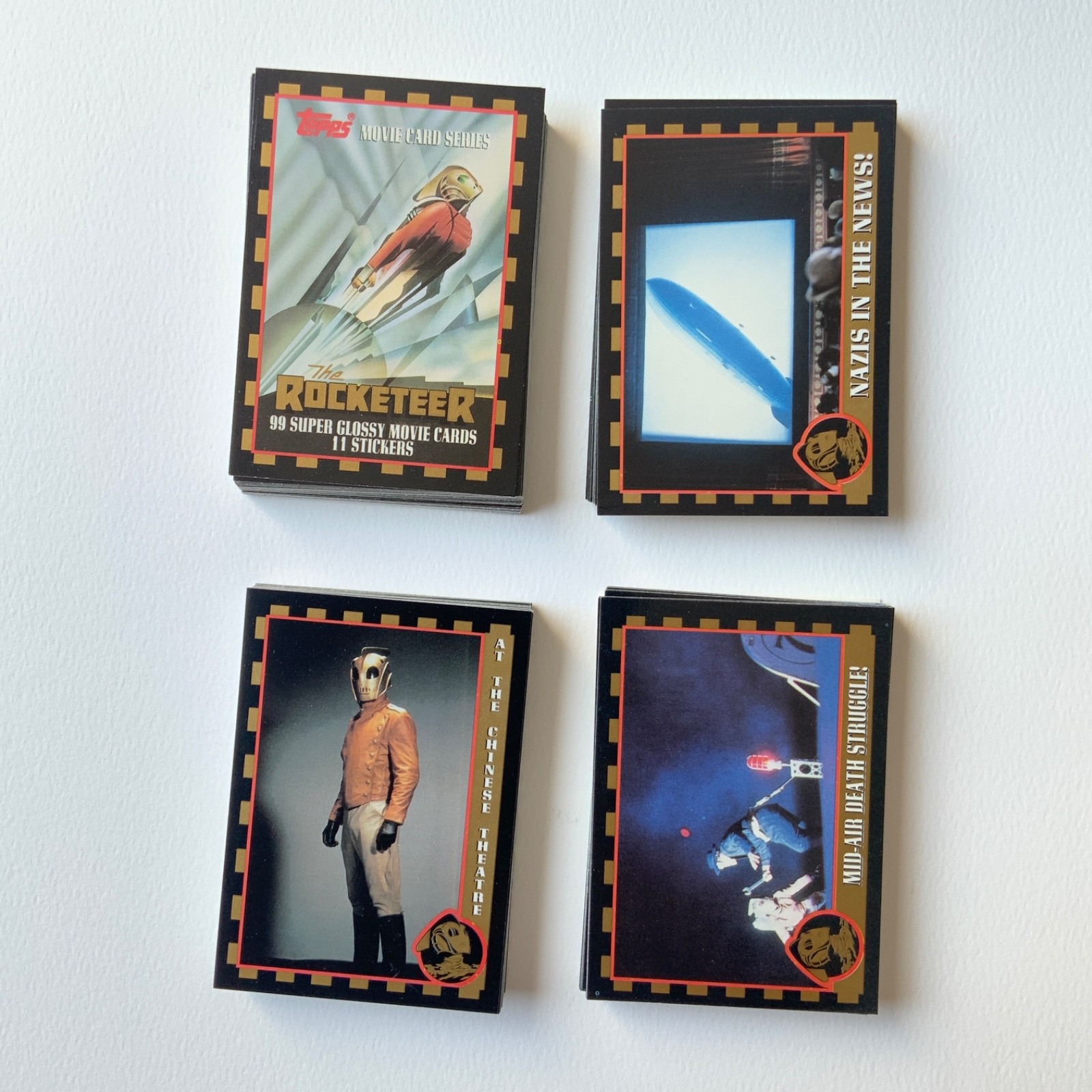 1991 Topps The Rocketeer Movie Trading Card COMPLETE SET 99 Cards + 11 Stickers