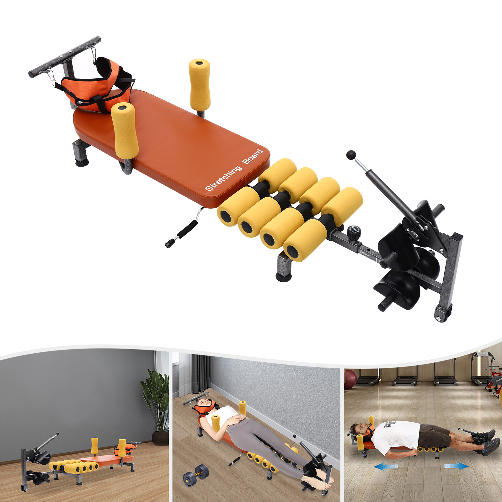 Inline Back Stretch Bench Back And Neck Decompression Neck Stretcher