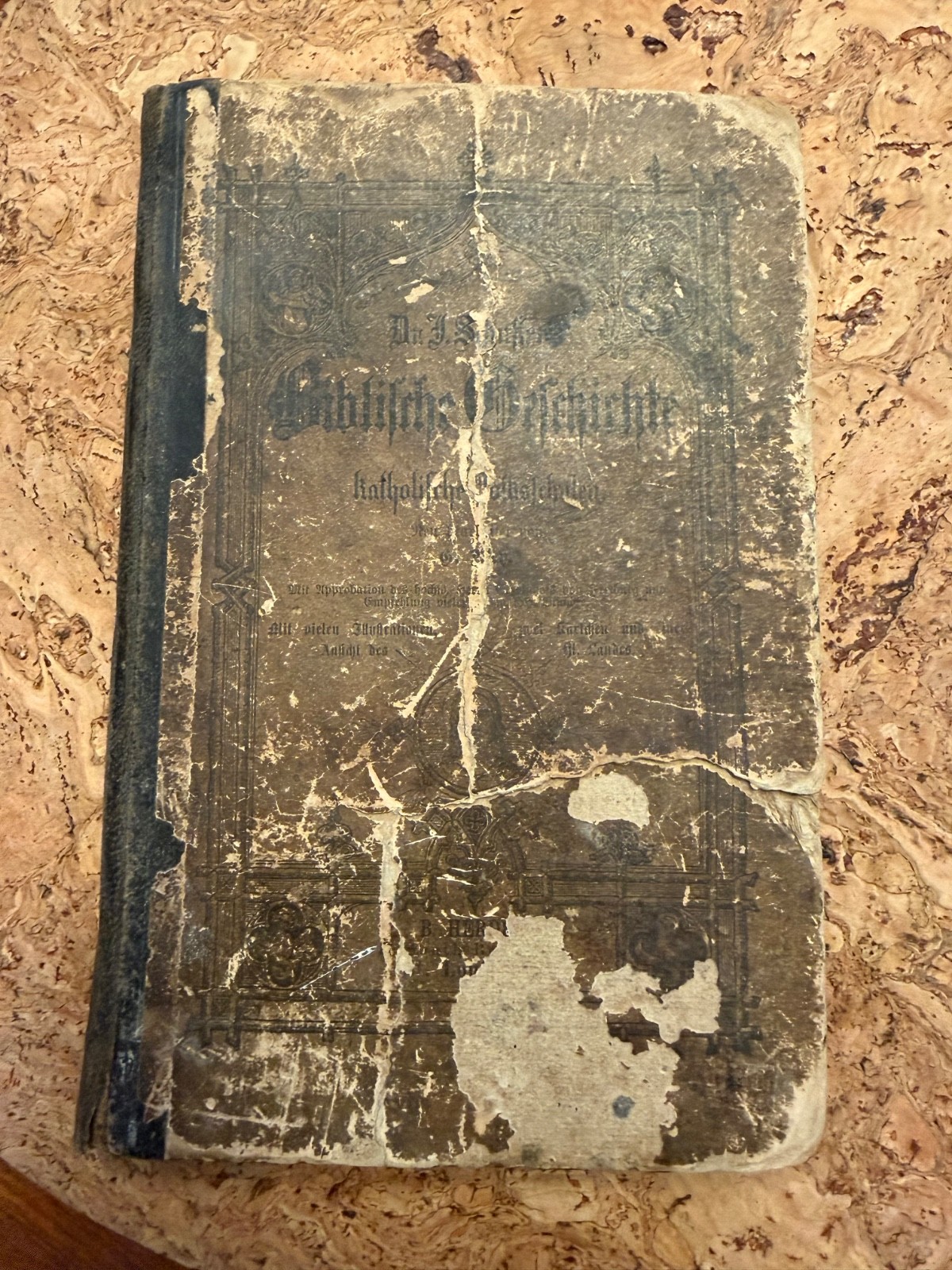 Antique German Bible History Book 1875 Antique German Bible History Book 1875