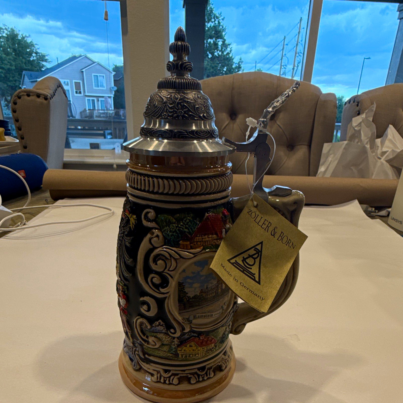 Zöller & Born Limited Edition German Lidded Beer Stein Breweriana