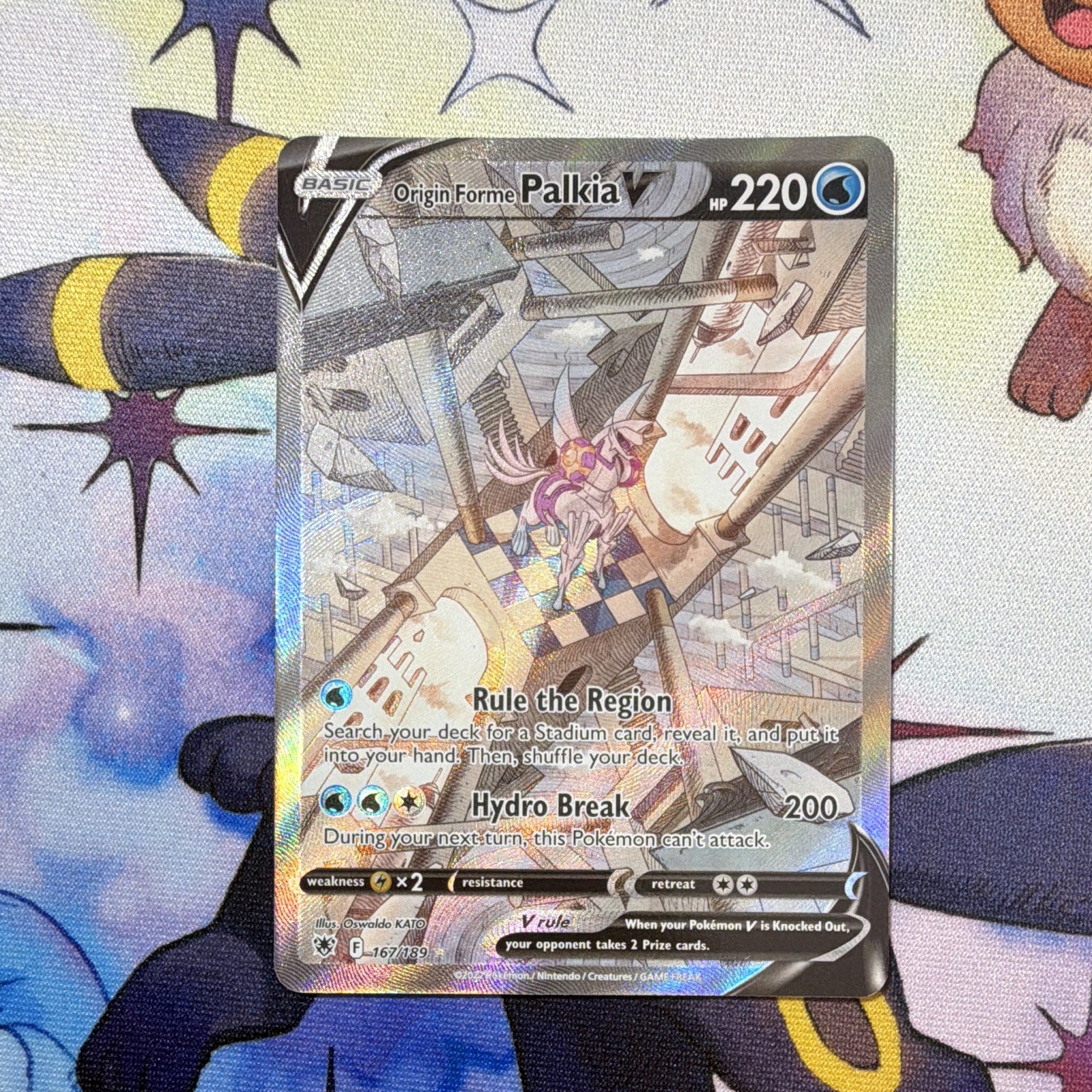 Origin Forme Palkia V 167/189 UR Astral Radiance Pokemon Holo NM/M