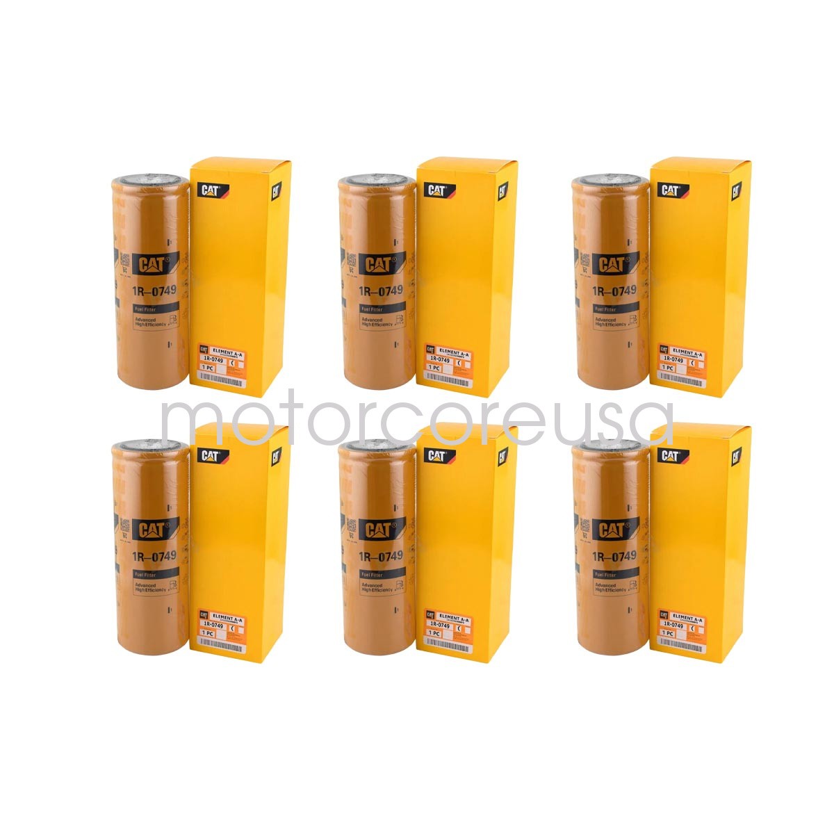 6 Pcs GENUINE CAT 1R-0749 Fuel Filter Advanced High Efficiency Fuel Filter New 6 Pcs GENUINE CAT 1R-0749 Fuel Filter Advanced High Efficiency Fuel Filter New