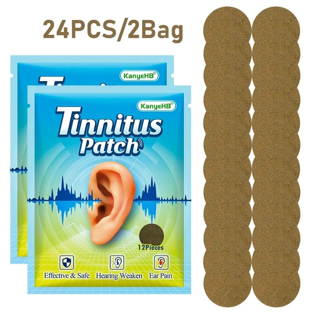 24Pcs Tinnitus Treatment Patch Prevent Hearing Loss Ear Relief Medical Plaster 24Pcs Tinnitus Treatment Patch Prevent Hearing Loss Ear Relief Medical Plaster
