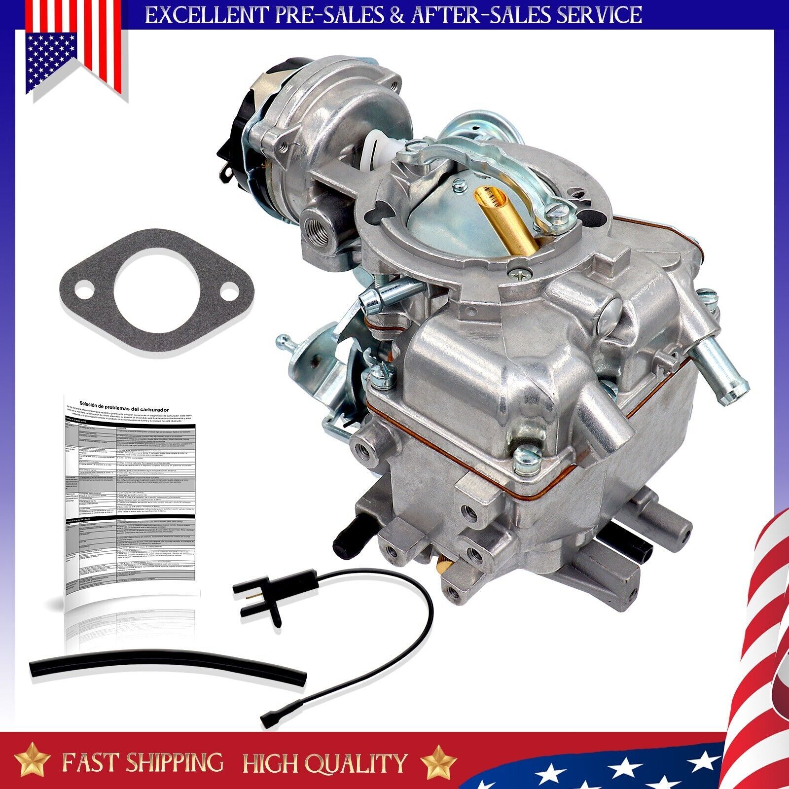 Carburetor For Ford F100 F150 4.9L 300 Cu 1-barrel Carby Kit 65-85 New 🔥