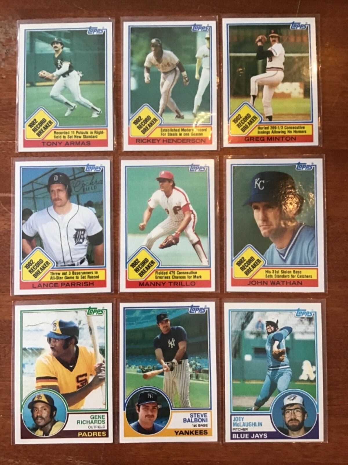 1983 1984 1985 1986 TOPPS BASEBALL Pick your own Commons (12/$1) and Stars