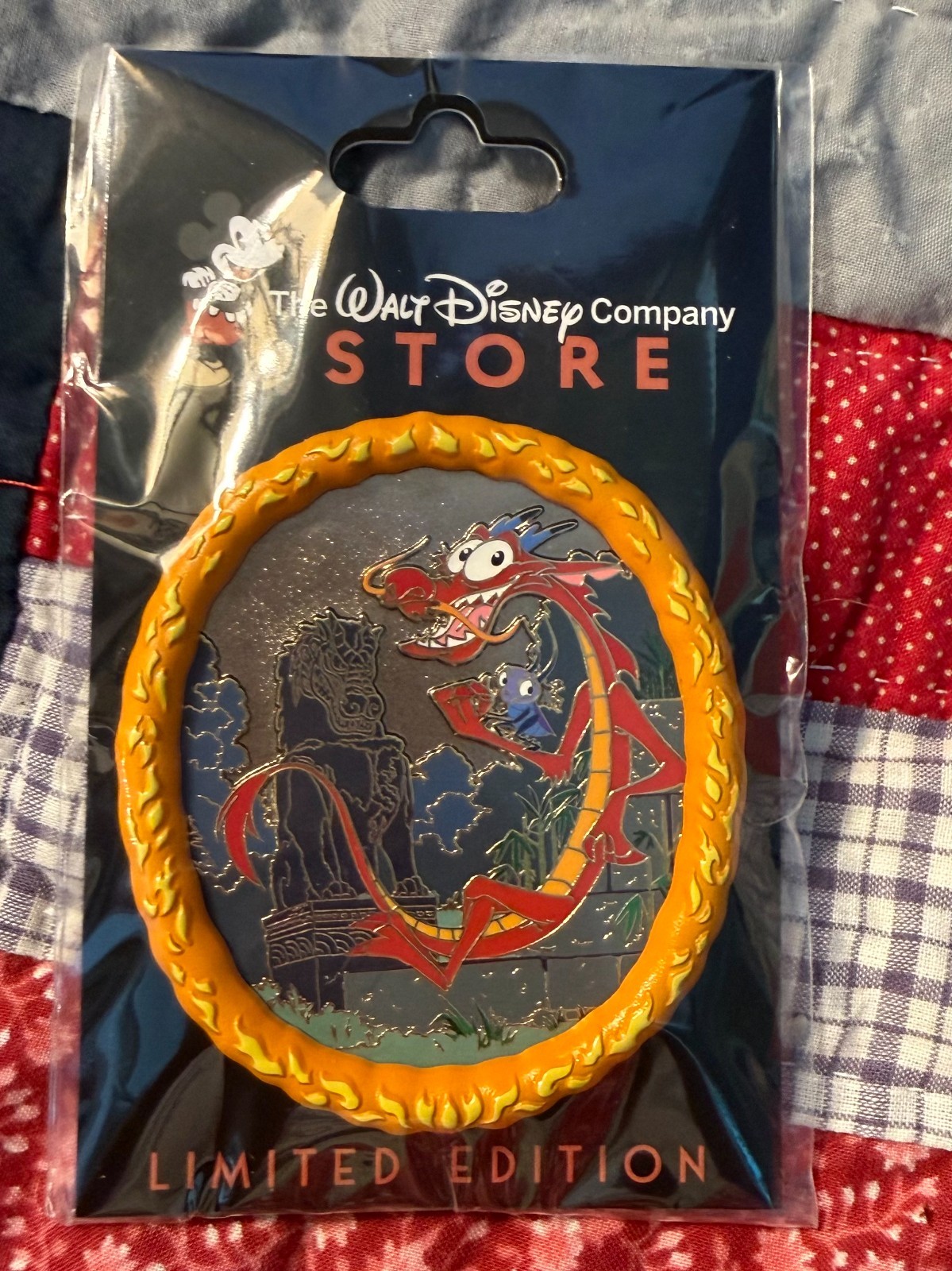 *IN HAND* Disney D23 2026 Elements Fire Mushu Pin, LE 400, DEC TWDC Store