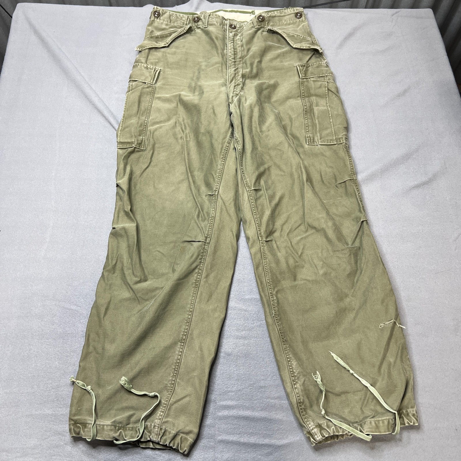 Vintage M-1951 M51 Cargo Pants Mens 36x32 Military Army USGI Field Trousers