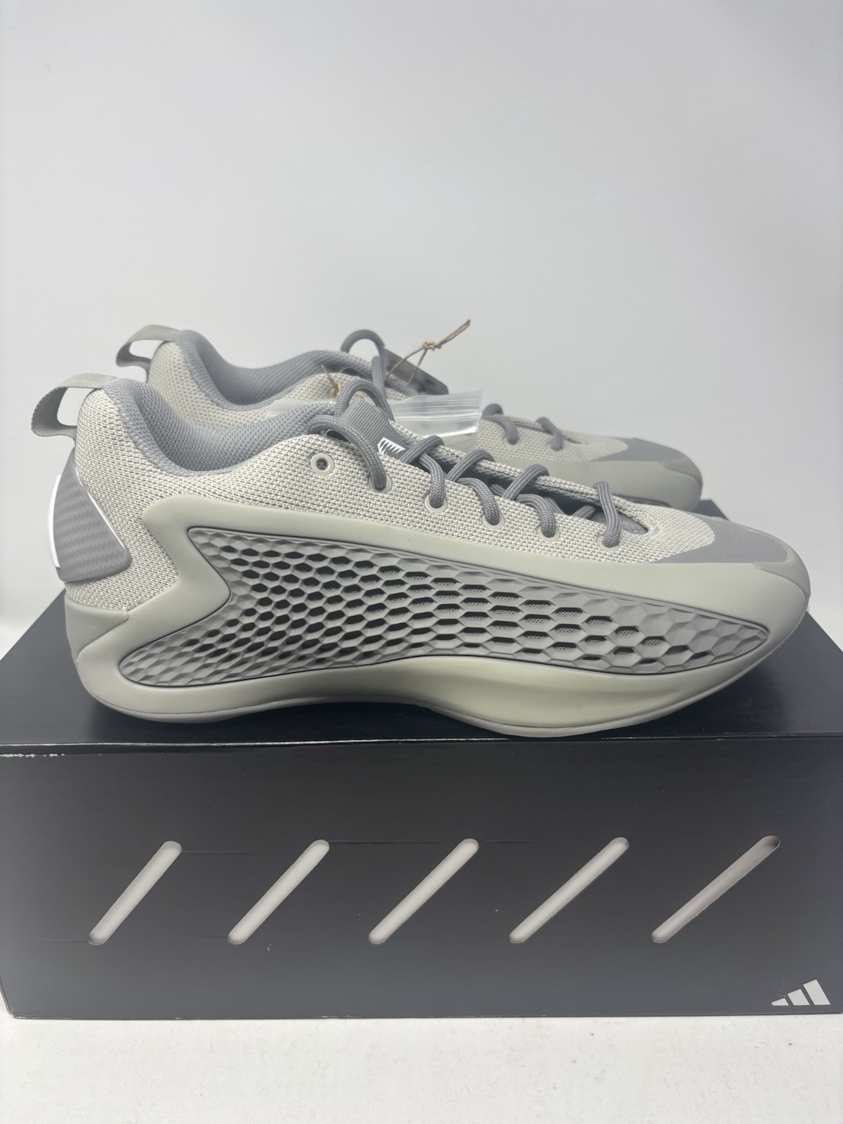Adidas Anthony Edwards 1 Low Men's Basketball Shoes Metallic Grey JS1775 Adidas Anthony Edwards 1 Low Men's Basketball Shoes Metallic Grey JS1775