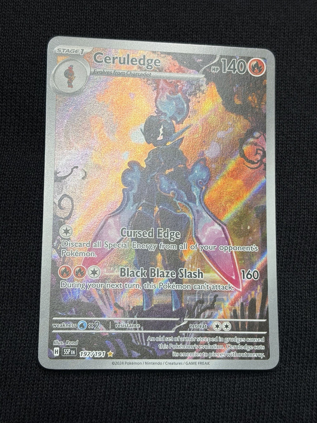 Pokemon Ceruledge 197/191 Sv08: Surging Sparks Illustration Rare NM/M Holo Pokemon Ceruledge 197/191 Sv08: Surging Sparks Illustration Rare NM/M Holo