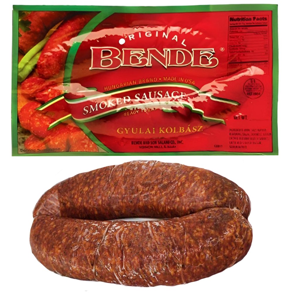 Bende Gyulai Hungarian Smoked Sausage Mild or Hot 2 Links per Pack