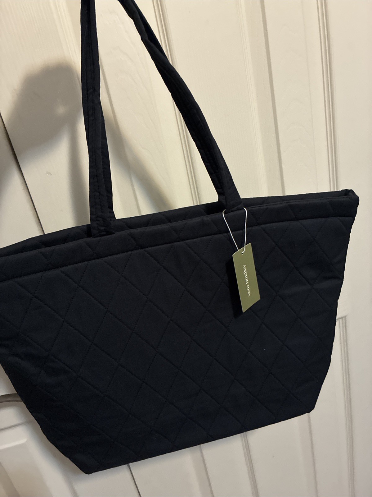 NWT $109 Vera Bradley EAST WEST Tote bag purse BLACK Moonless Night NWT $109 Vera Bradley EAST WEST Tote bag purse BLACK Moonless Night