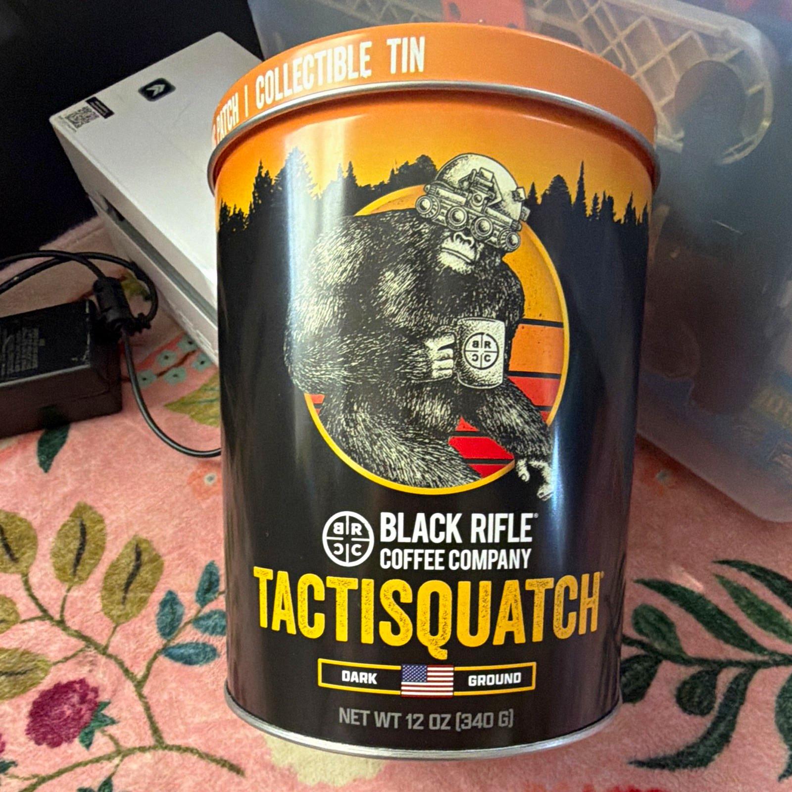 Black Rifle Coffee Company Tactisquatch Dark Roast Ground Coffee 12 oz Tin Black Rifle Coffee Company Tactisquatch Dark Roast Ground Coffee 12 oz Tin