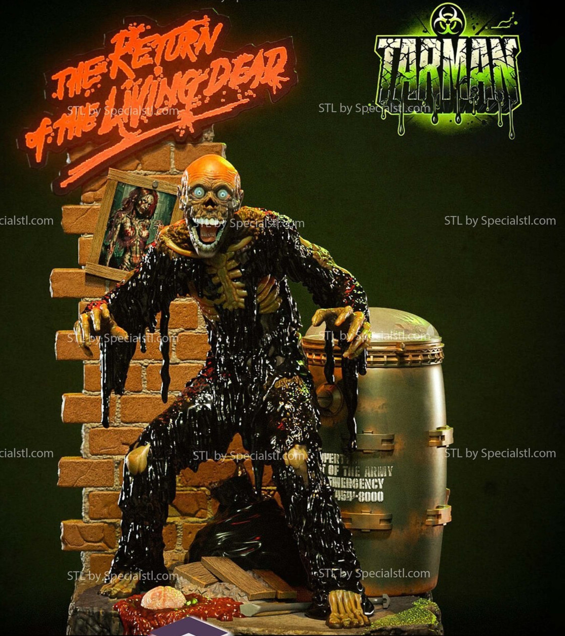 Tarman-Return of the Living Dead 8-inch Height model kit unassembled unpainted