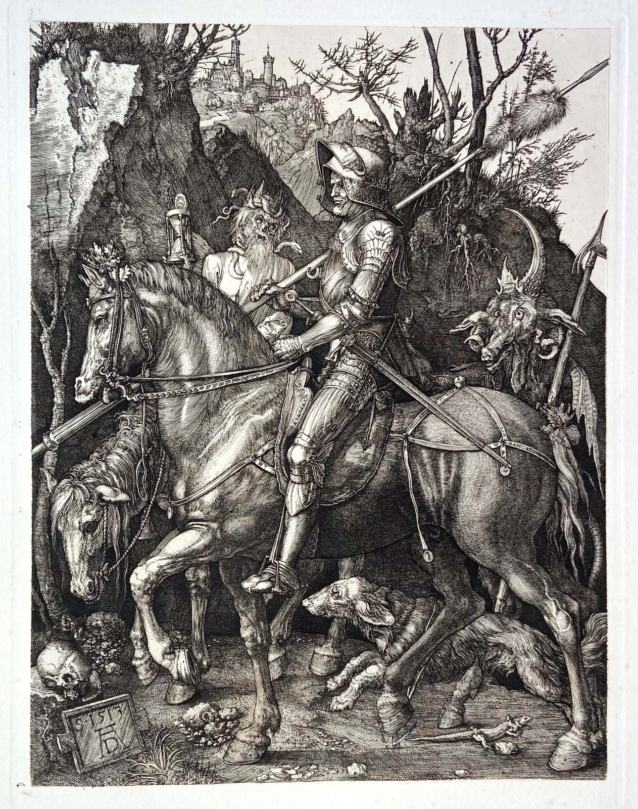 ALBRECHT DURER 1879 KNIGHT, DEATH and THE DEVIL, 1ST DURAND COA