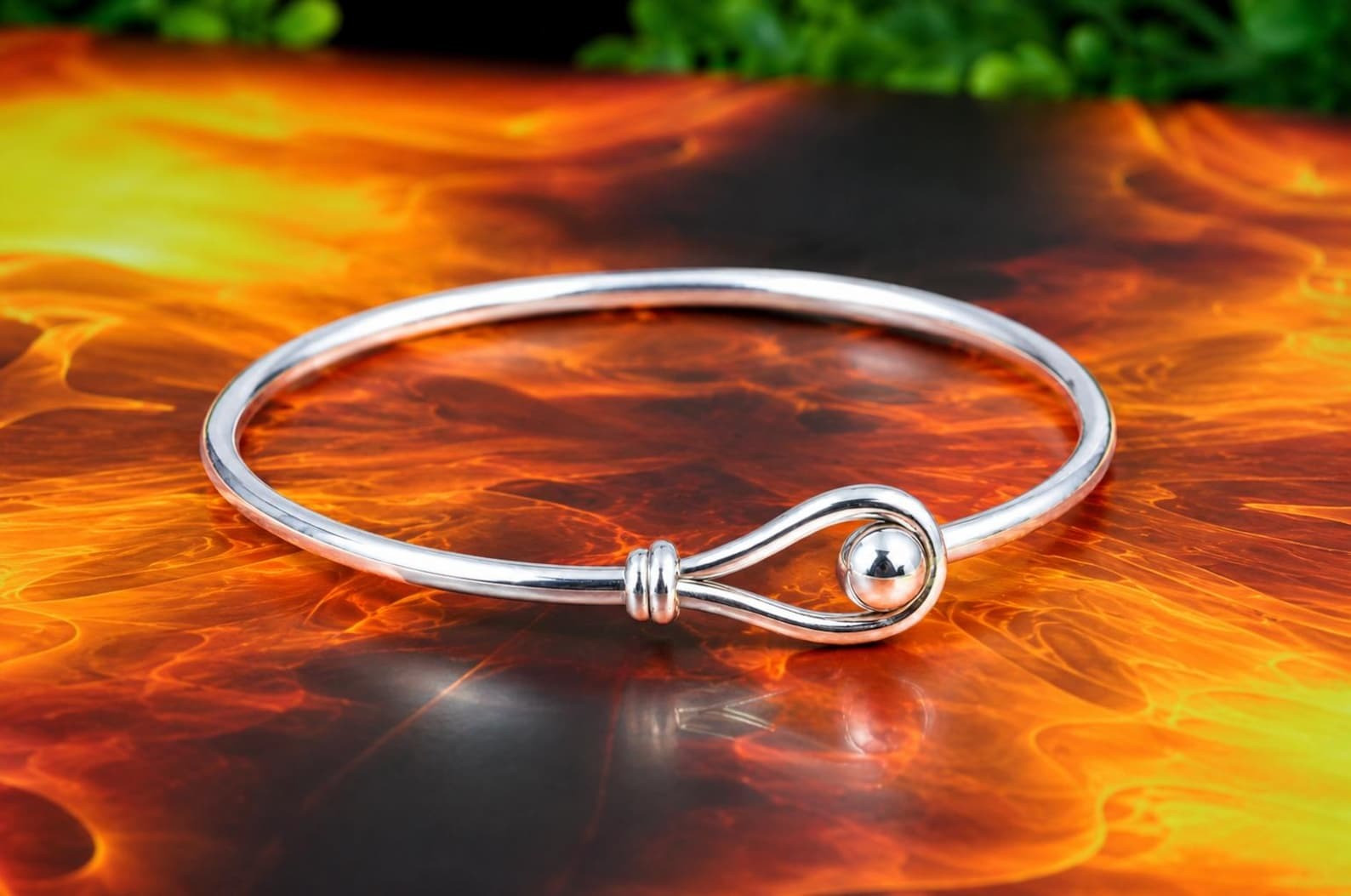 Made on Cape Cod. Bracelet with nautical knot, brass ball & sterling silver TWIS Made on Cape Cod. Bracelet with nautical knot, brass ball & sterling silver TWIS