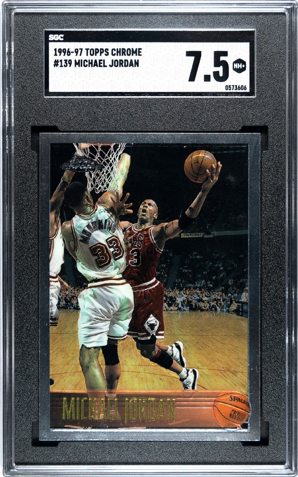 1996-97 TOPPS CHROME - MICHAEL JORDAN #139 - SGC 7.5 🔥🔥 1996-97 TOPPS CHROME - MICHAEL JORDAN #139 - SGC 7.5 🔥🔥