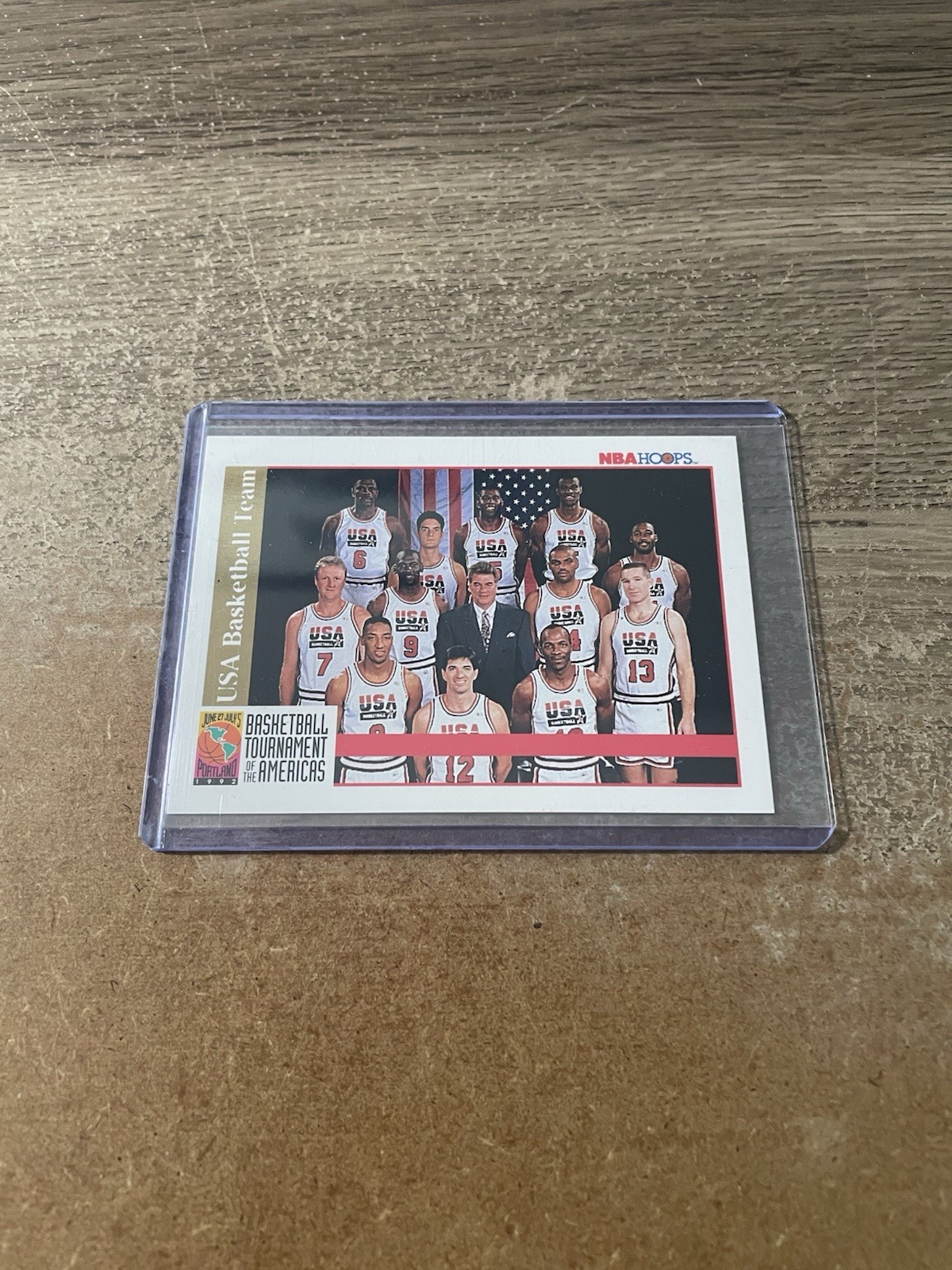 SkyBox 1992 NBA Hoops USA Basketball Team #3 Tournament of the Americas Card