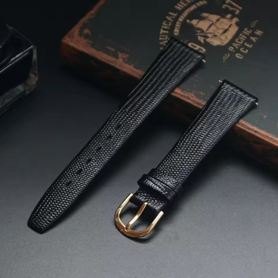 Vintage Lizard Embossed Calf Leather Watch Strap 12-21mm Soft Replacement Vintage Lizard Embossed Calf Leather Watch Strap 12-21mm Soft Replacement
