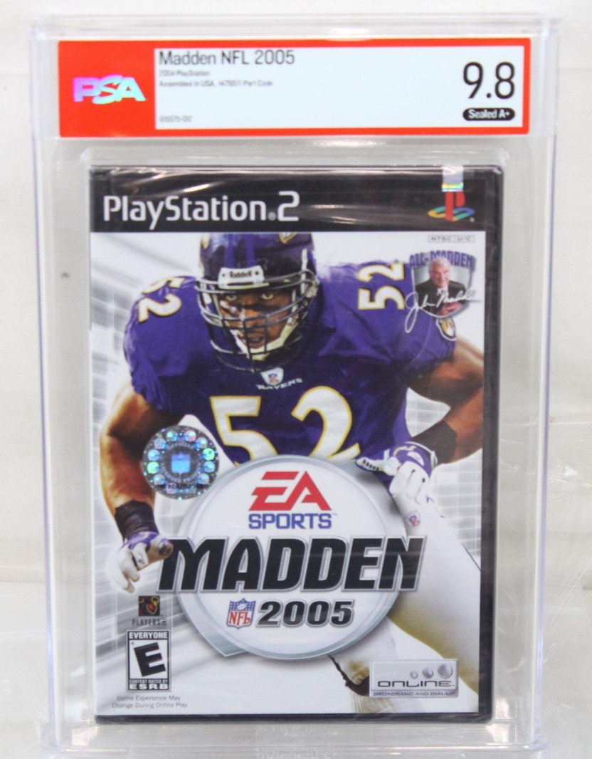 Madden NFL 2005 PSA 9.8 A+ Sealed 1st Hit Stick Lewis Ravens PlayStation 2