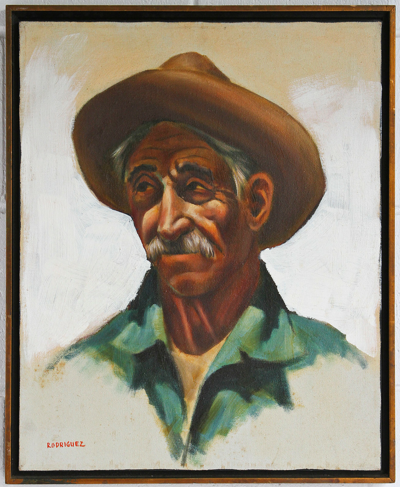 Luis Carlos Rodriguez Original Oil Portrait Painting \