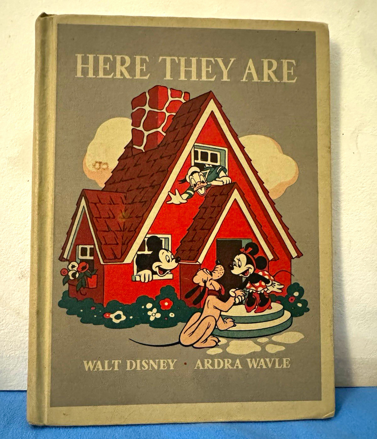 RARE 1940 Disney Here They Are Walt Disney Book Mickey Minnie Donald Pluto RARE 1940 Disney Here They Are Walt Disney Book Mickey Minnie Donald Pluto