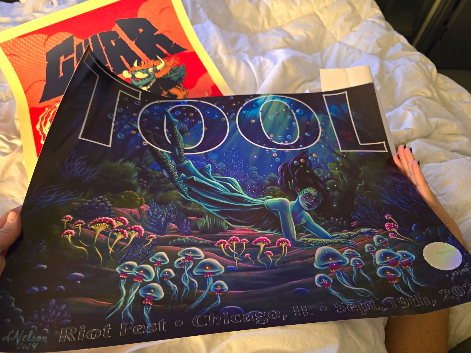 Tool Riot Fest Chicago IL Sept 19 2024 Concert Poster Print Music Artist Tool Riot Fest Chicago IL Sept 19 2024 Concert Poster Print Music Artist