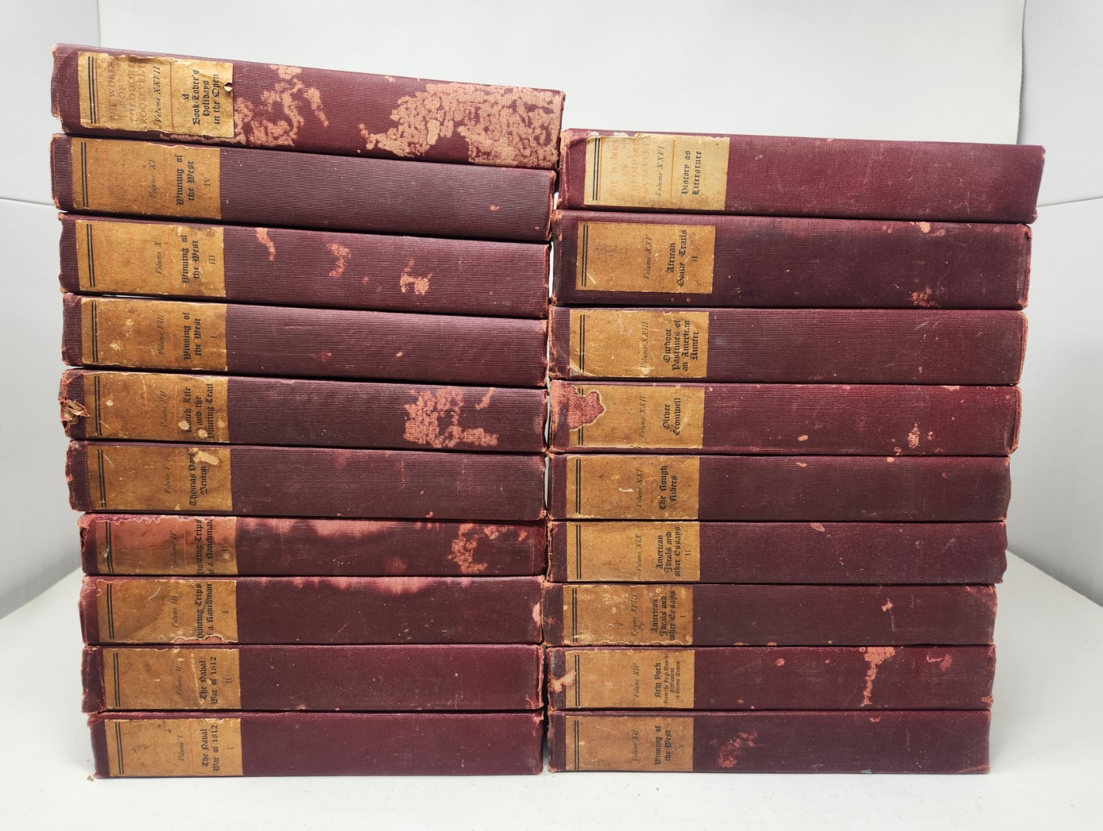 1906 The Works of Theodore Roosvelt Elkhorn Edition Hardcover Set Incomplete 1906 The Works of Theodore Roosvelt Elkhorn Edition Hardcover Set Incomplete