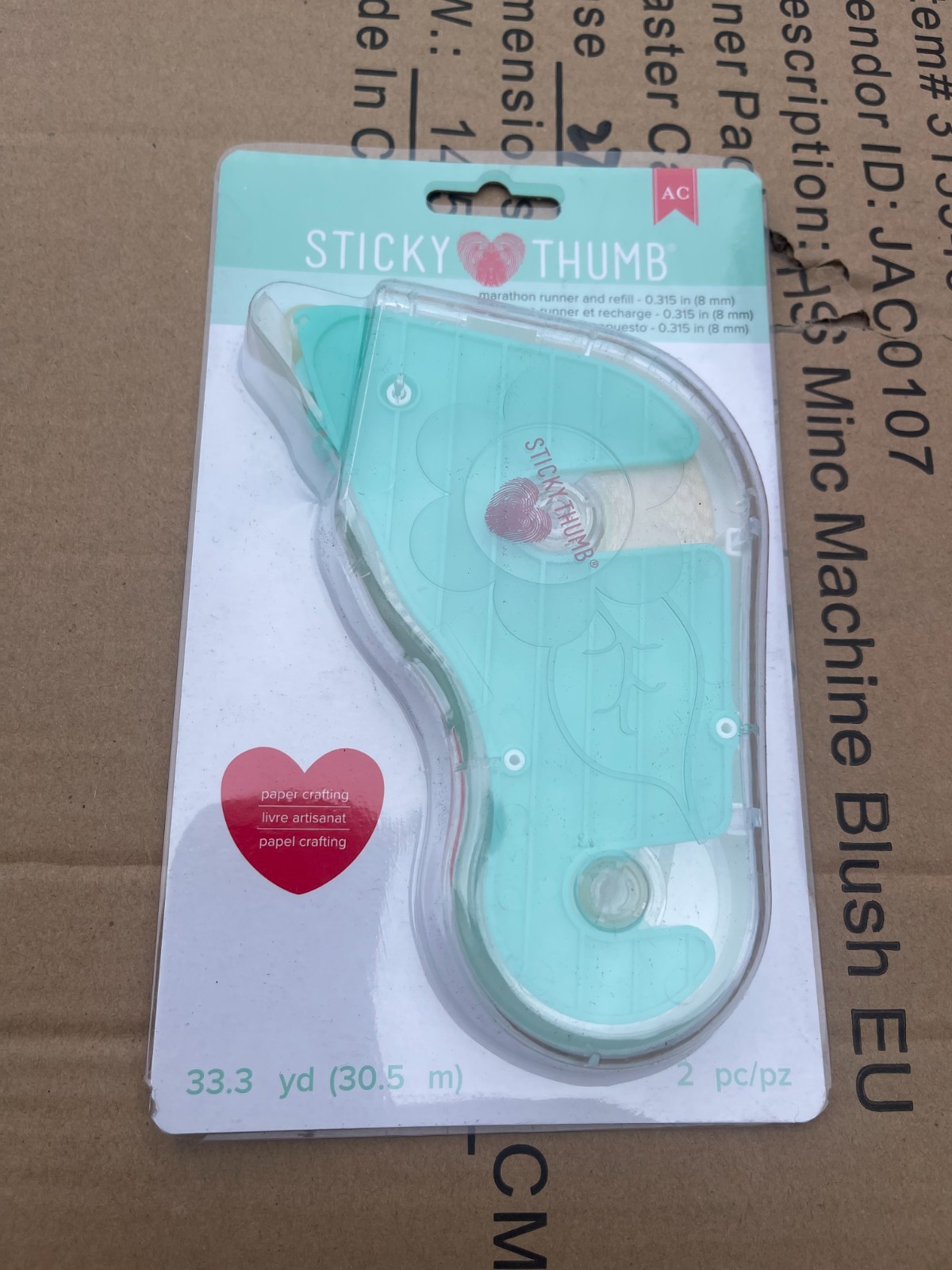 American Crafts 342038 Sticky Thumb Marathon Runner & Refill-Permanent Solid New American Crafts 342038 Sticky Thumb Marathon Runner & Refill-Permanent Solid New