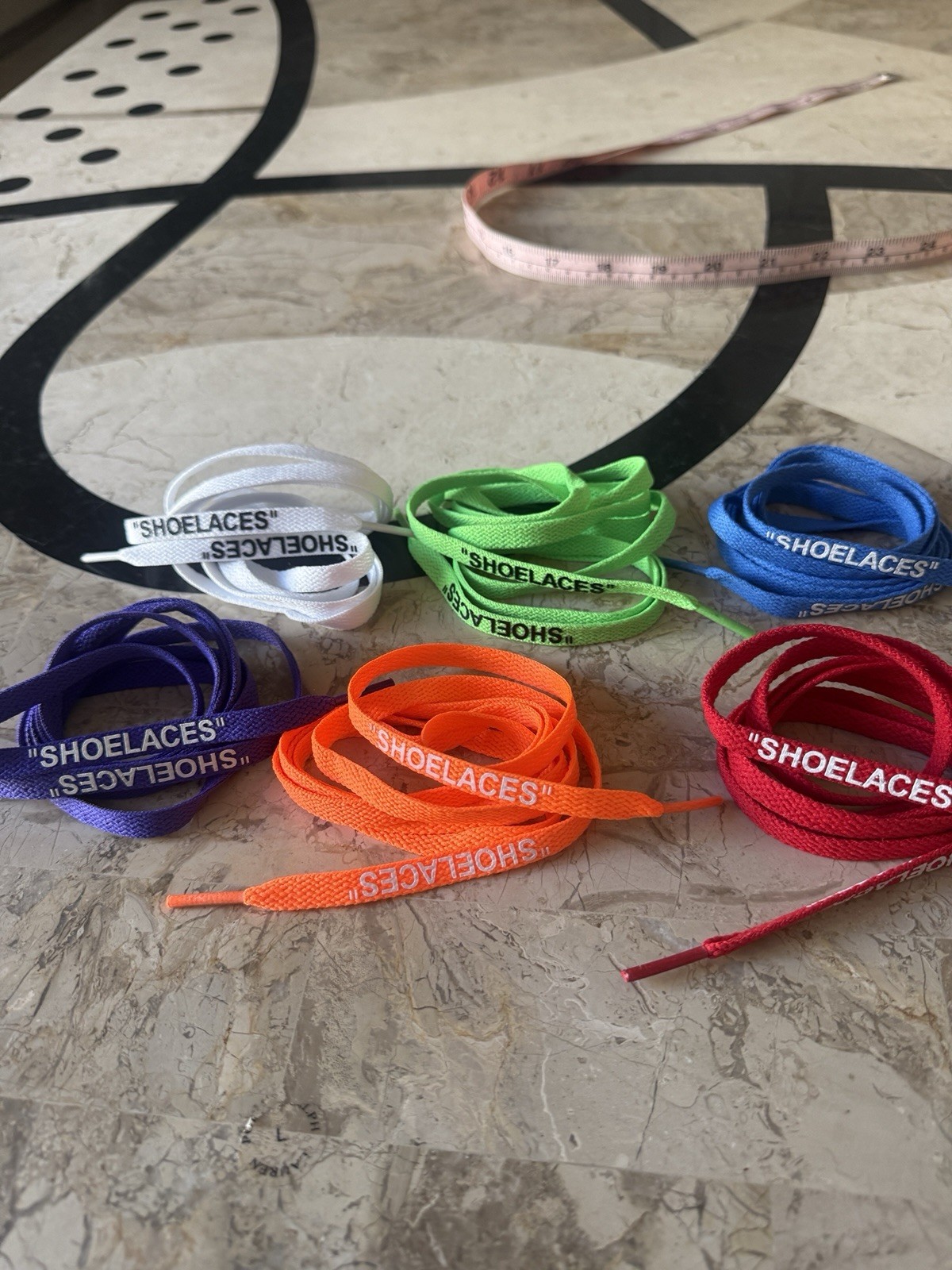 NEW “SHOELACES” one pair Flat Laces Replacement Off-White NEW “SHOELACES” one pair Flat Laces Replacement Off-White
