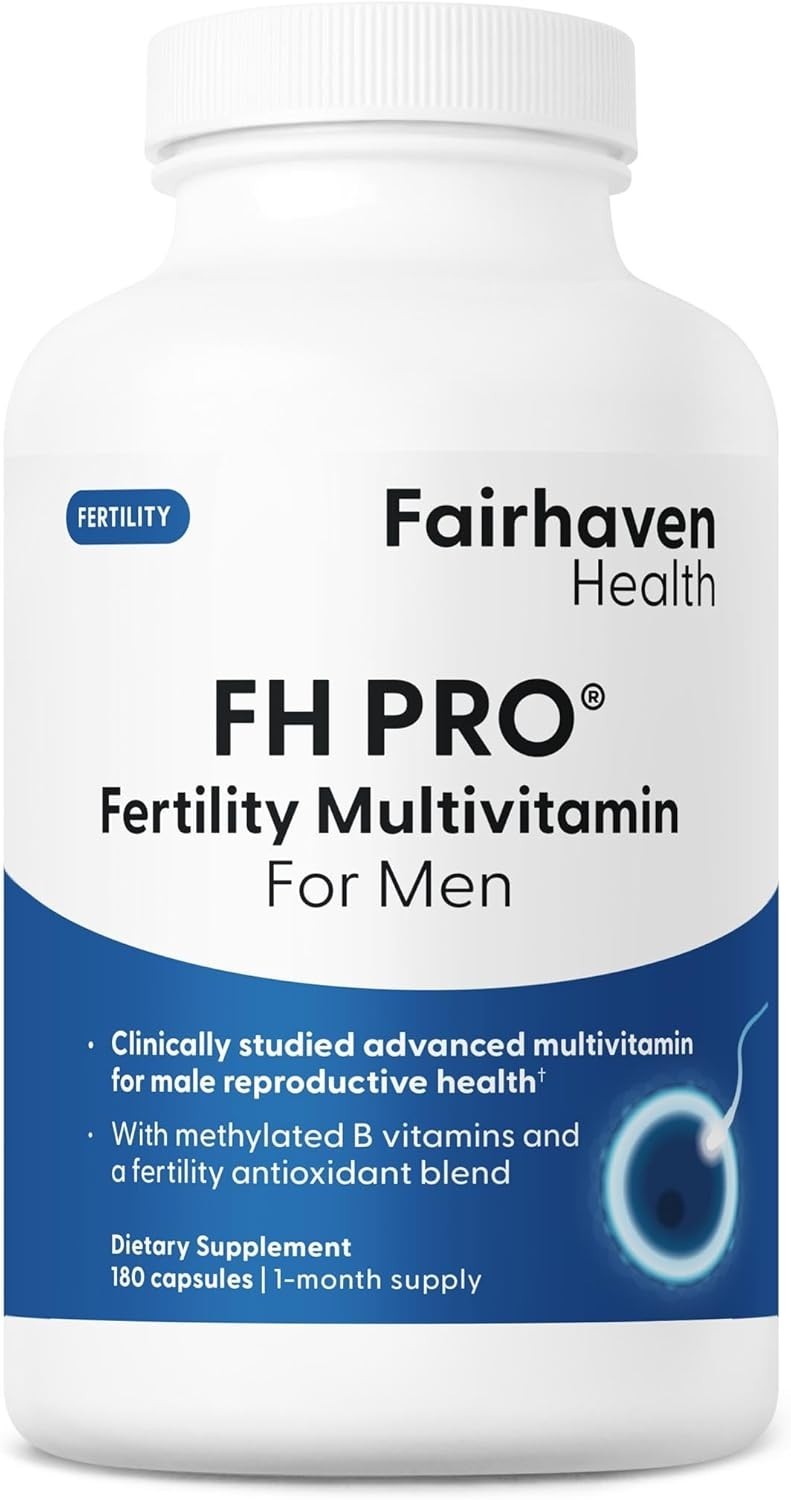 Fairhaven Health FH Pro for Men | Male Prenatal Supplement | 180 Capsules
