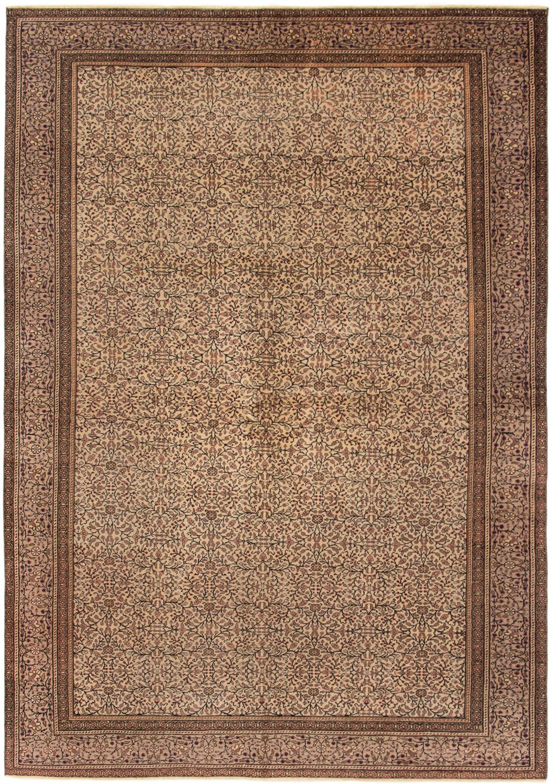 Vintage Traditional Hand-Knotted Area Rug 6'4