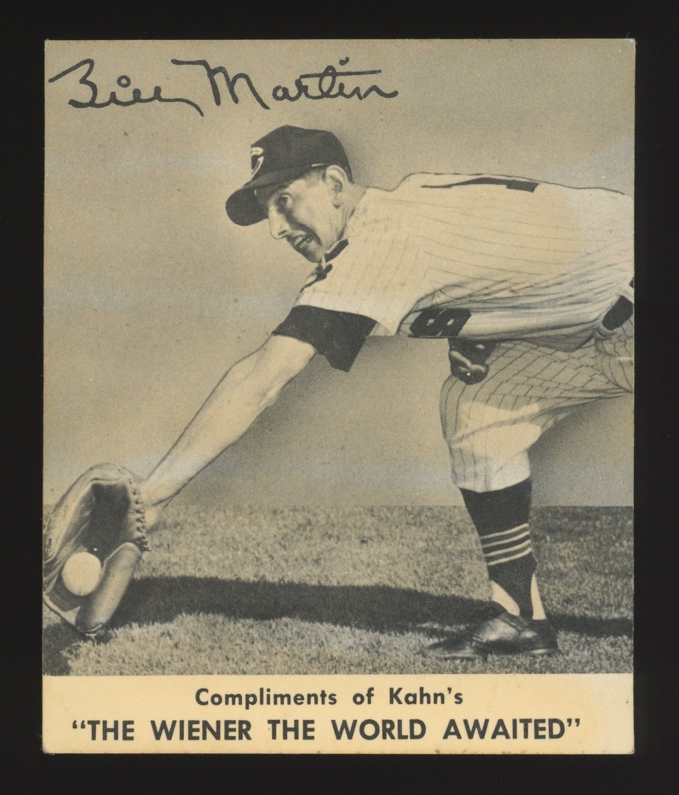 1959 Kahn\'s Wieners Billy Martin