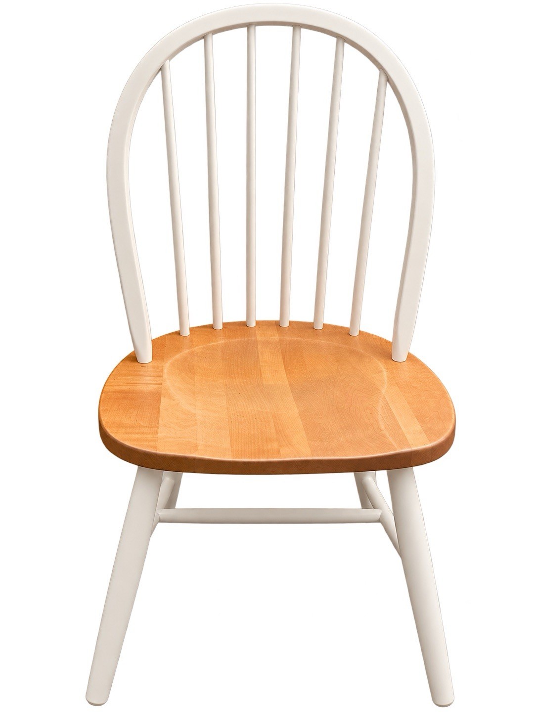 White Windsor Spindle Back Dining Chair Wood Seat Vintage Farmhouse White Windsor Spindle Back Dining Chair Wood Seat Vintage Farmhouse