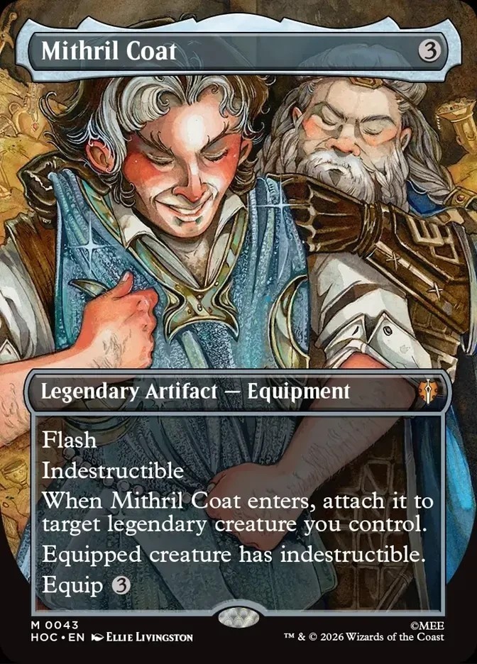 Mithril Coat (Borderless) Foil The Hobbit Lord of the Rings Playtest Card