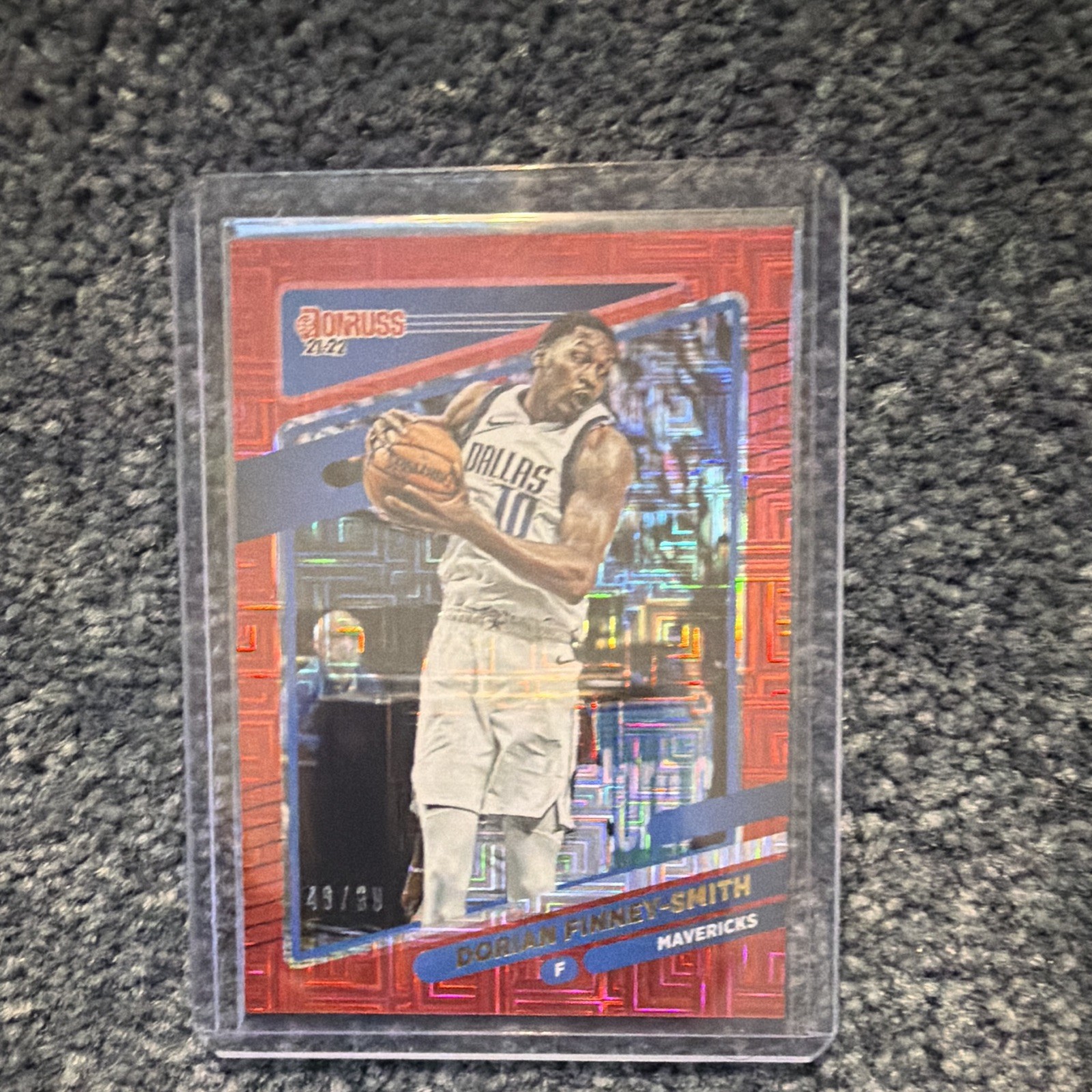 Panini 2021-22 Donruss Dorian Finney-Smith Mavericks #139 Choice Red /99