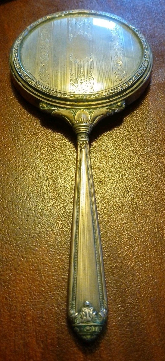 Vintage Antique BIRKS Sterling Silver Vanity Mirror 8\ Vintage Antique BIRKS Sterling Silver Vanity Mirror 8\