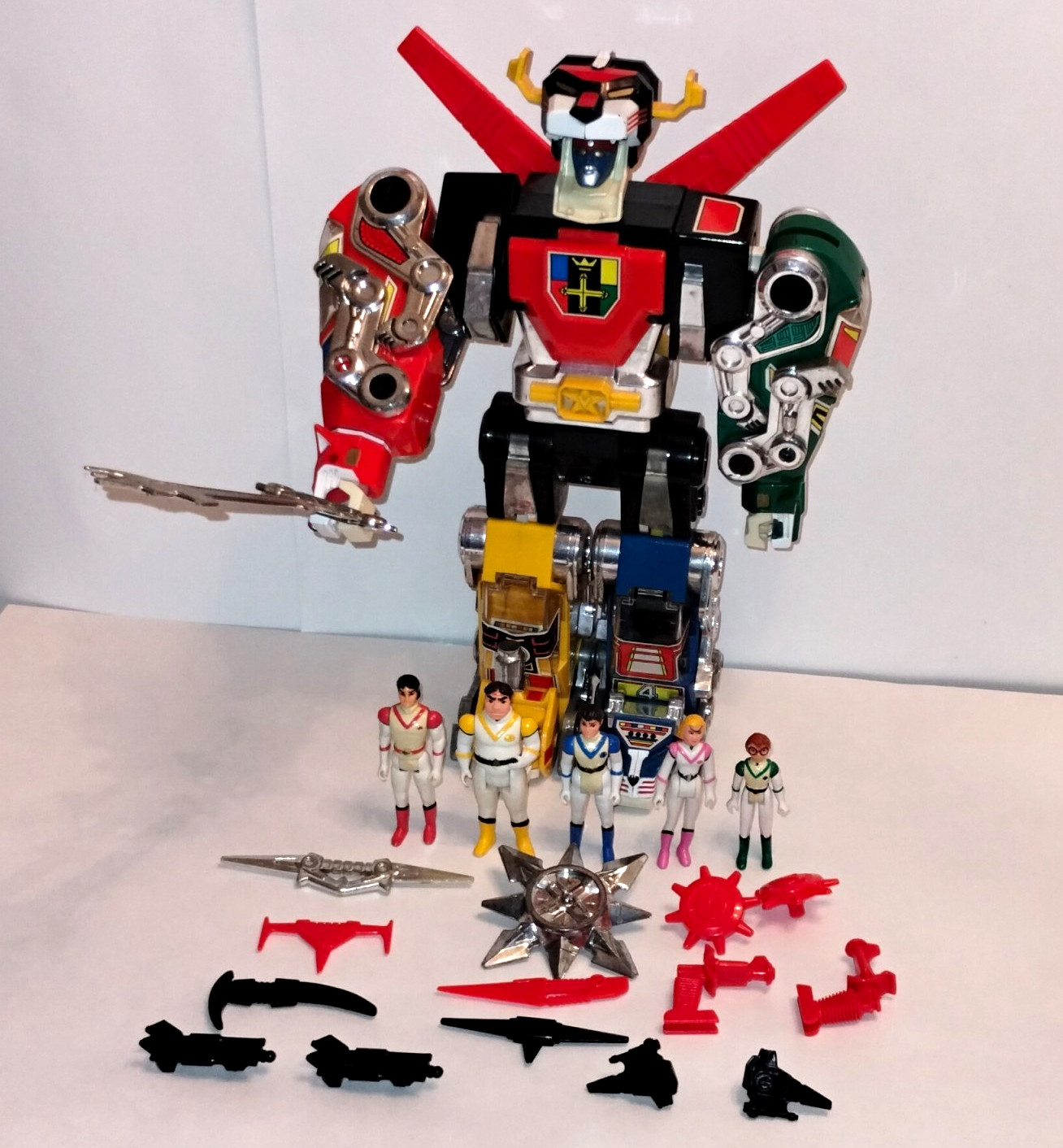 1984 Panosh Place Voltron 5 100% Complete w/ Five Figures