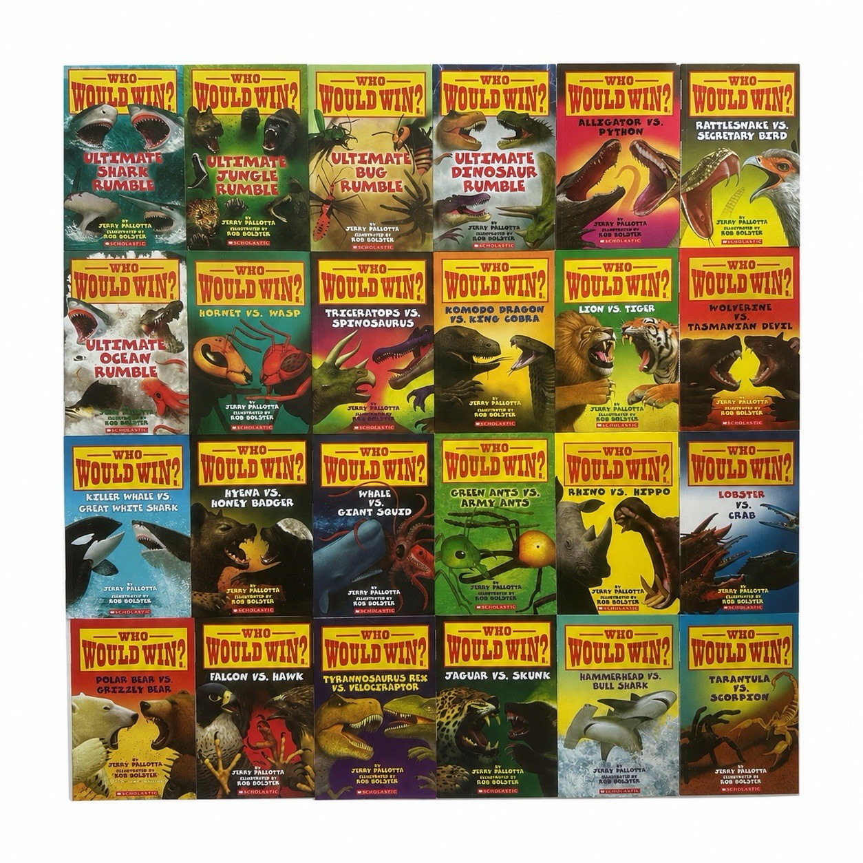 Who Would Win? Children\'s Books Jerry Pallotta Lot 24 Who Would Win? Children\'s Books Jerry Pallotta Lot 24