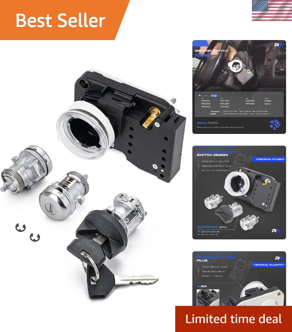 Ignition Switch Lock Cylinder Housing Assembly with 2 Door Lock & 2 Key Ignition Switch Lock Cylinder Housing Assembly with 2 Door Lock & 2 Key