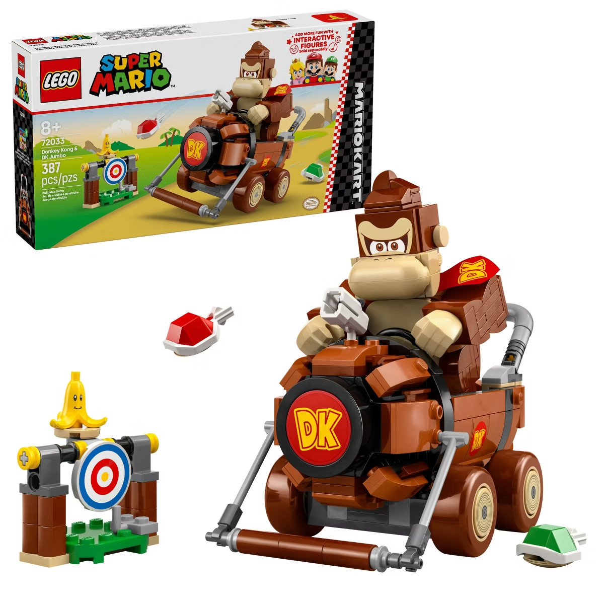 LEGO SUPER MARIO KART DONKEY KONG & DK JUMBO BUILDING TOY 72033 *NEW