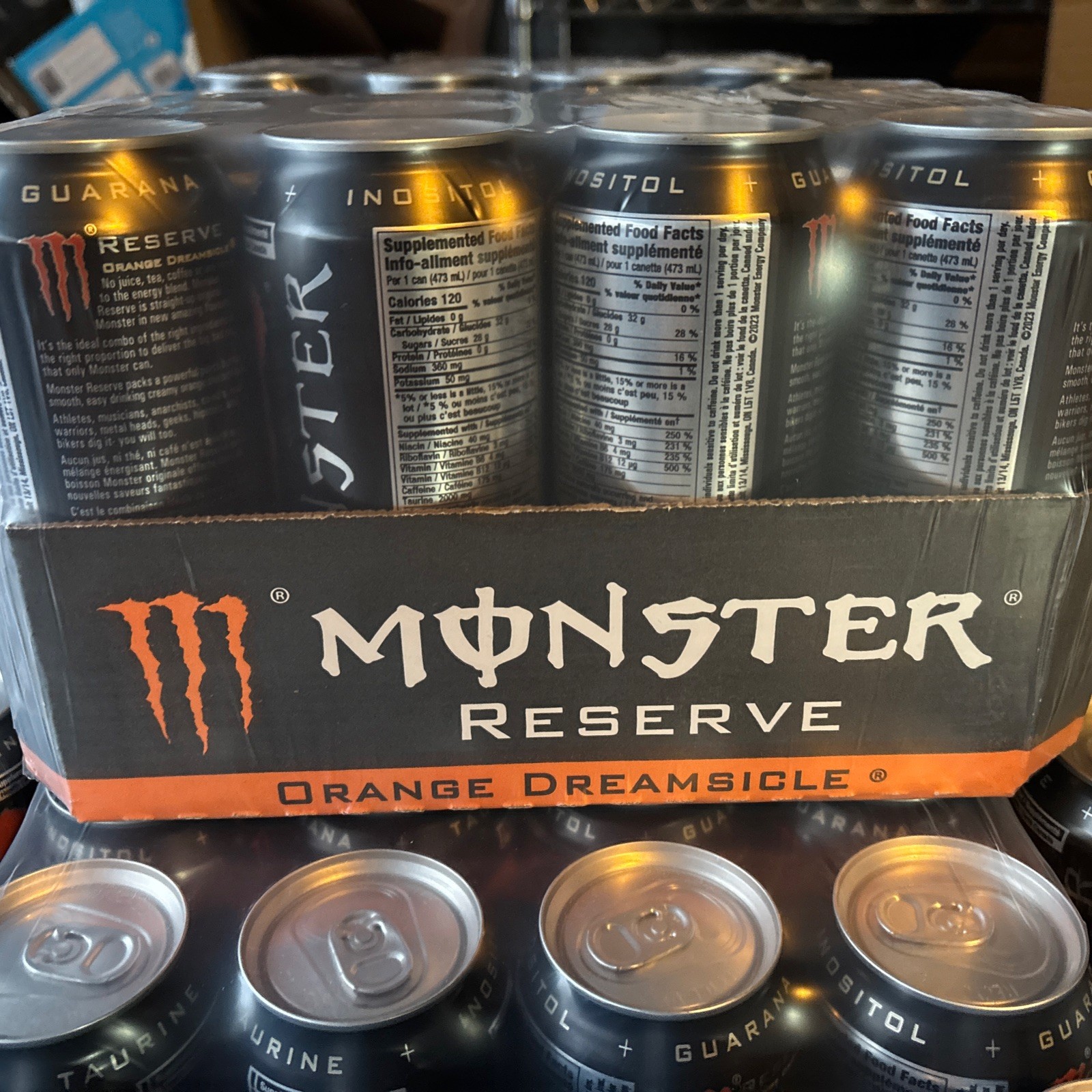Monster Energy Reserve Orange Dreamsicle, 16 Oz, Pack Of 12 Discontinued Flavor