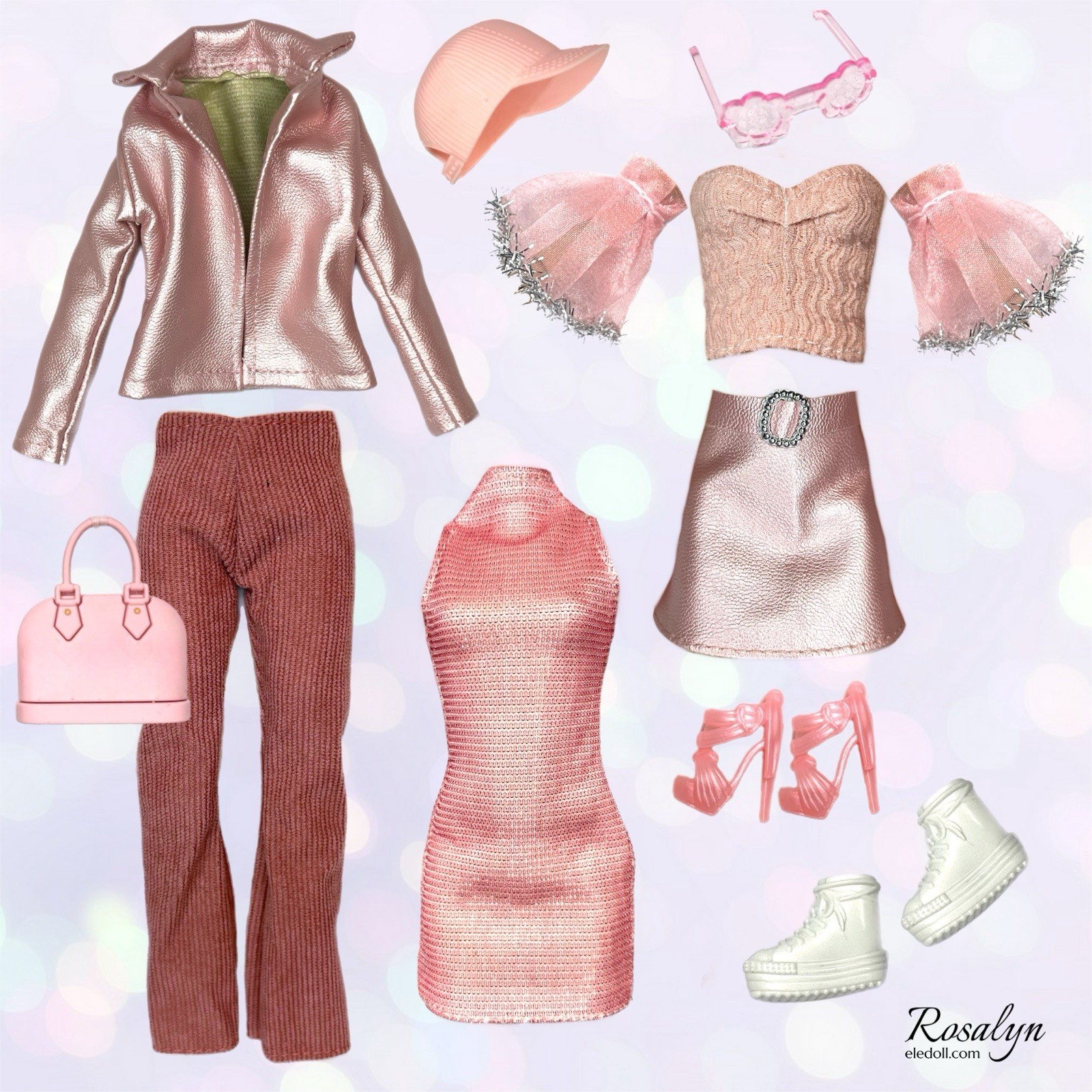 Eledoll Clothes Fashion Pack for 12 inch Fashion Doll ROSALYN Set Eledoll Clothes Fashion Pack for 12 inch Fashion Doll ROSALYN Set