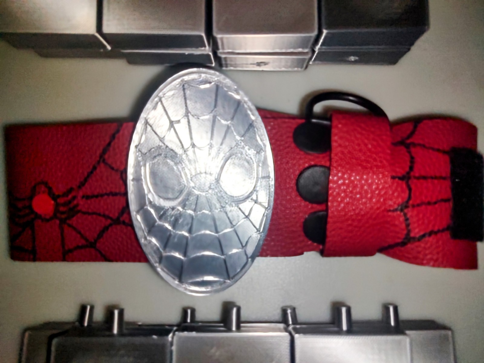 Upgraded Spider-Man 1977 Utility Belt Replica: 3D Printed Web Cartridges,...