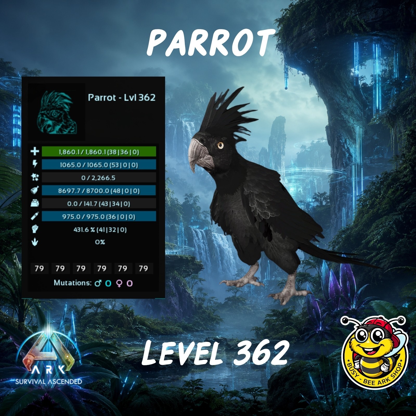 ARK-Survival-Ascended-PvE- Clone-Parrot-Pair-PC-XBOX-PS5-Busybee