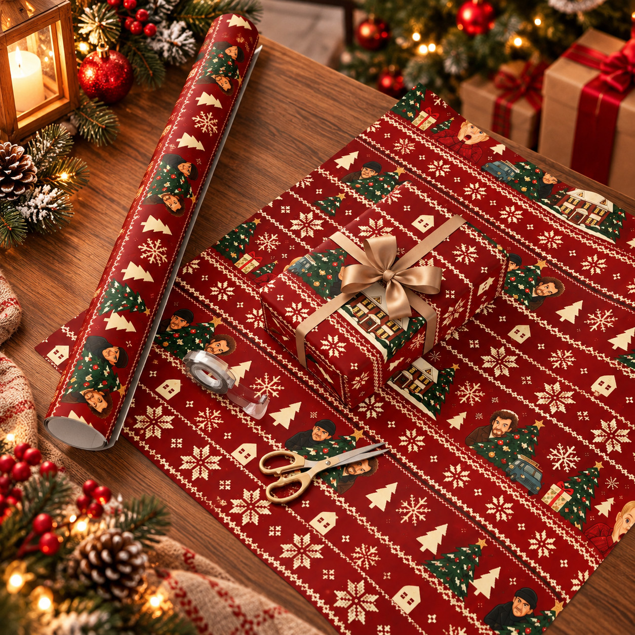Hot Home Alone Christmas Gift For Fans Wrapping Paper NV12